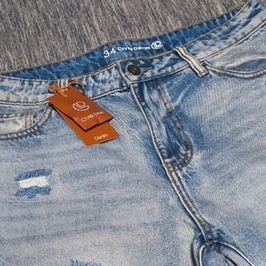 Slim Straight Jeans in Light Blue